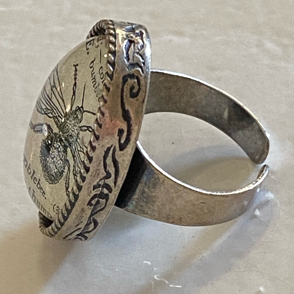 Silver Bee Ring - image 2